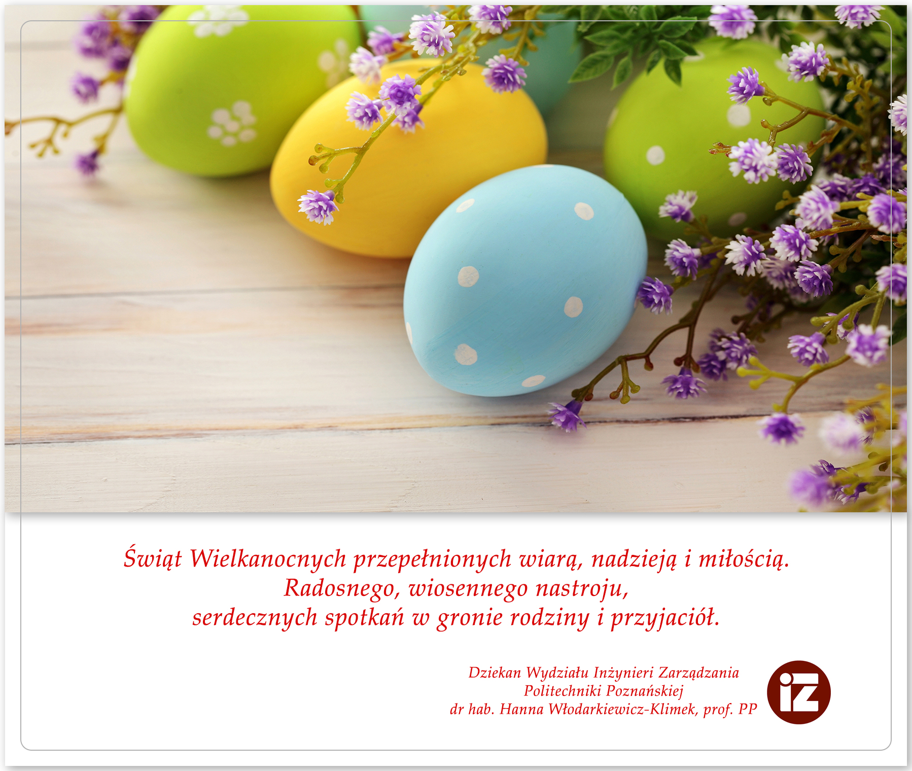 Kartka z życzeniami Świątecznymi