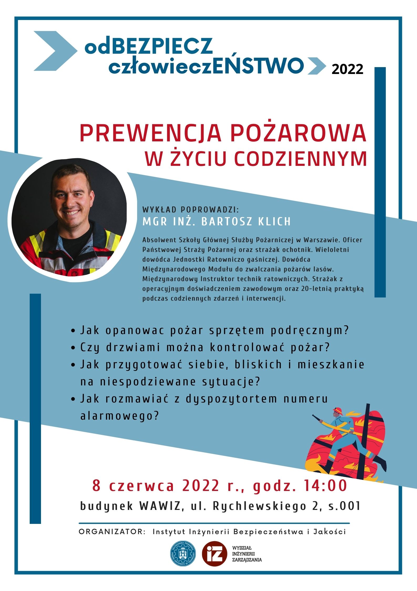 PP WIZ prewencja pożarowa - plakat