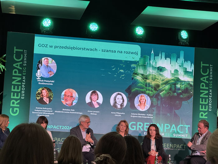 Zdjęcie wykonane podczas Kongresu GREENPACT European ESG Summit