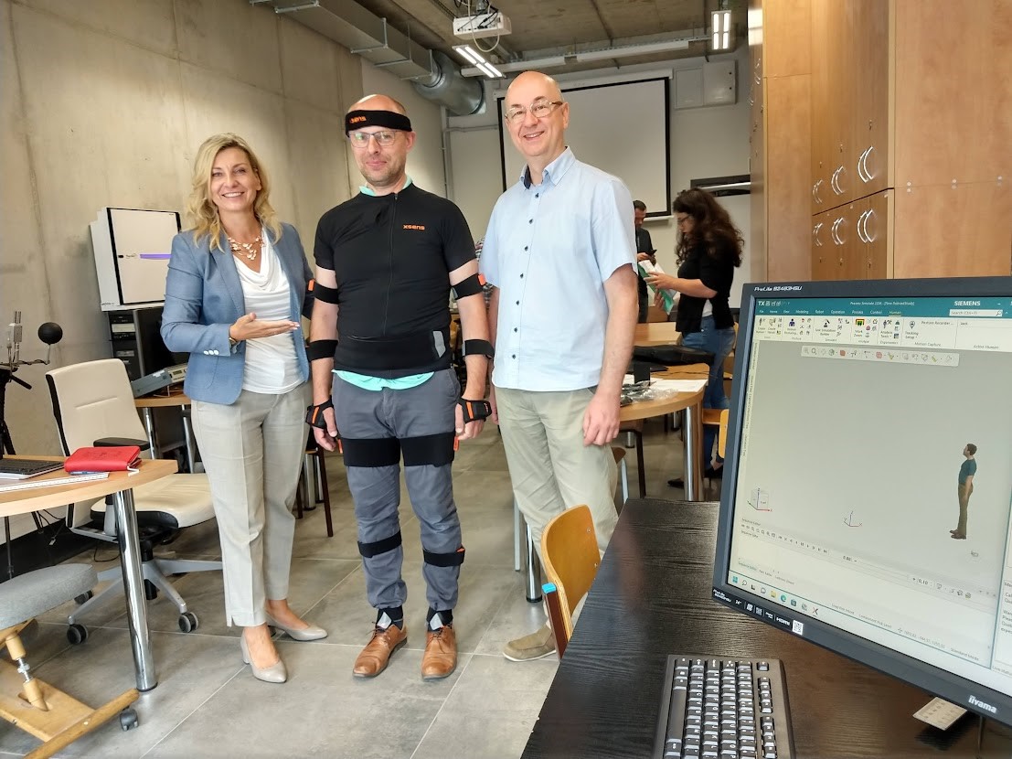 Prezentacja sprzętu motion capture.