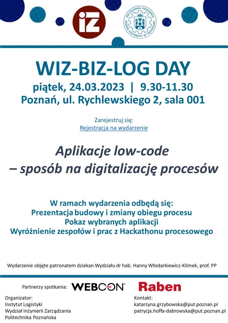 WIZ BIZ LOG Plakat