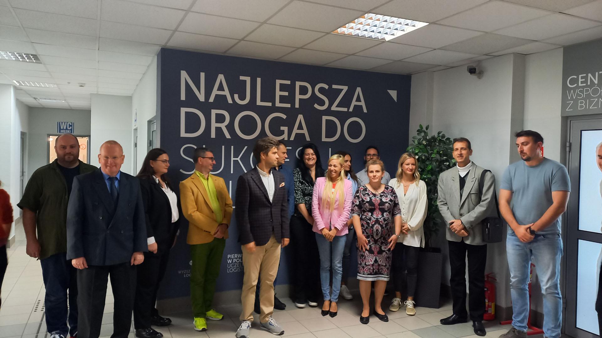 Zdjęcie ze spotkania testowego w ramach projektu BAS4SC na Wyższej Szkole Logistyki w Poznaniu