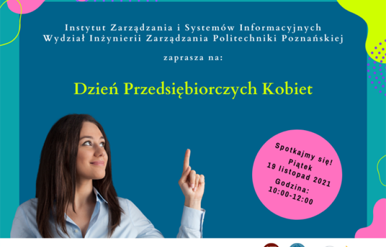 Plakat promujący wydarzenie "Dzień Przedsiębiorczych Kobiet"