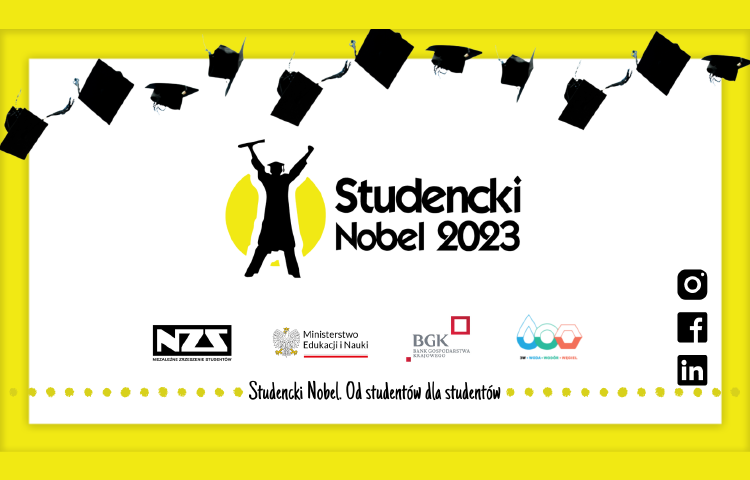 Plakat promujący "Studencki Nobel"