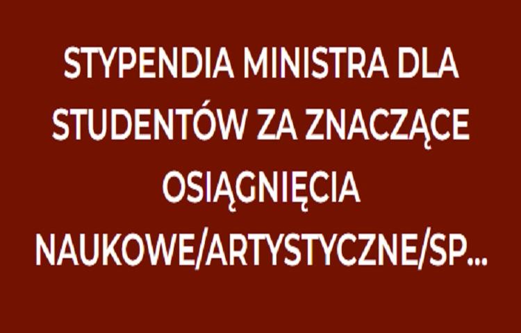 Informacja o stypendiach