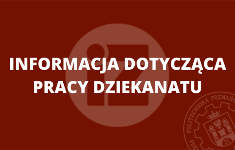 informacja dotycząca dziekanatu