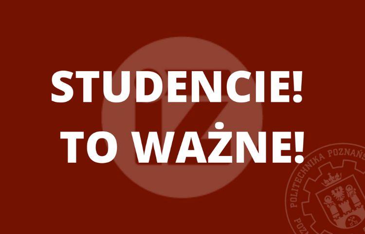studencie to ważne - komunikat