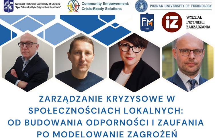 Plakat promujący szkolenie "Zarządzanie kryzysowe w społecznościach lokalnych""