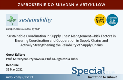 Zaproszenie do składania artykułów – Sustainability