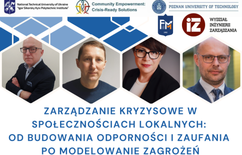 Plakat promujący szkolenie "Zarządzanie kryzysowe w społecznościach lokalnych""