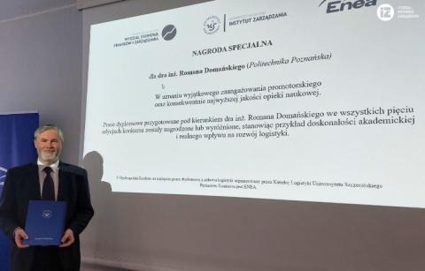 dr inż. Roman Domański z Nagrodą Specjalną