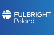 Zdjęcie z logo FULBRIGHT Poland