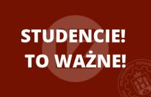 studencie to ważne - komunikat
