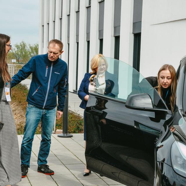 Zdjęcie wykonane podczas 3 edycji Festiwalu Praktyk, Staży i Prac Dyplomowych na Wydziale Inżynierii Zarządzania w dniu 18 kwietnia 2023 r.