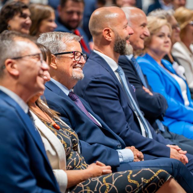 Zdjęcie z gali konferencji 70 lat nauk o zarządzaniu na Politechnice Poznańskiej