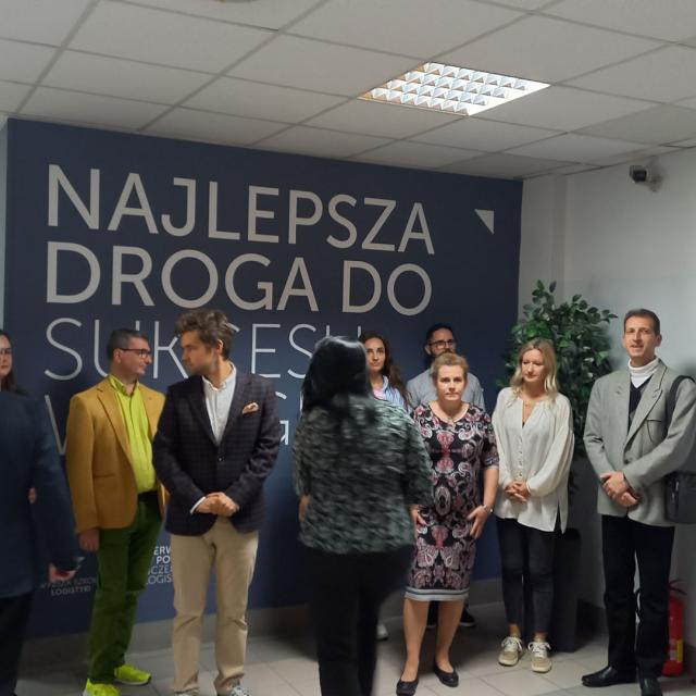 Zdjęcie ze spotkania testowego w ramach projektu BAS4SC na Wyższej Szkole Logistyki w Poznaniu