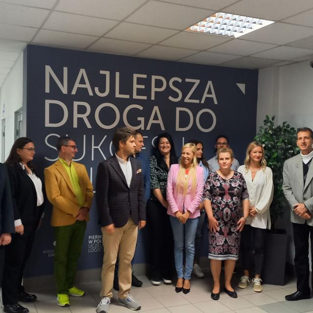 Zdjęcie ze spotkania testowego w ramach projektu BAS4SC na Wyższej Szkole Logistyki w Poznaniu